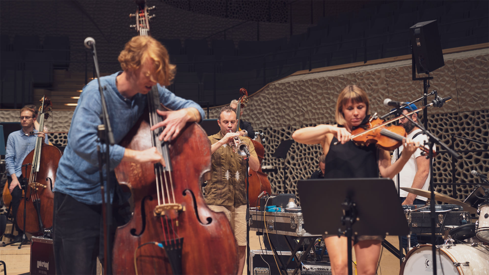 Fotos fra generalprøven i Elbphilharmonien